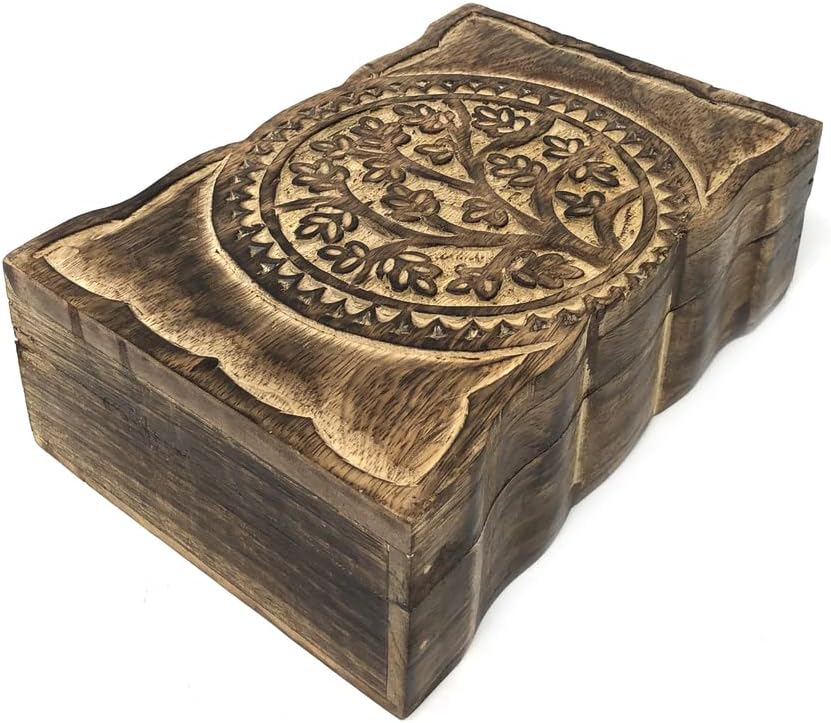 Hand-Carved Wood Home Decor — 6" - View 5