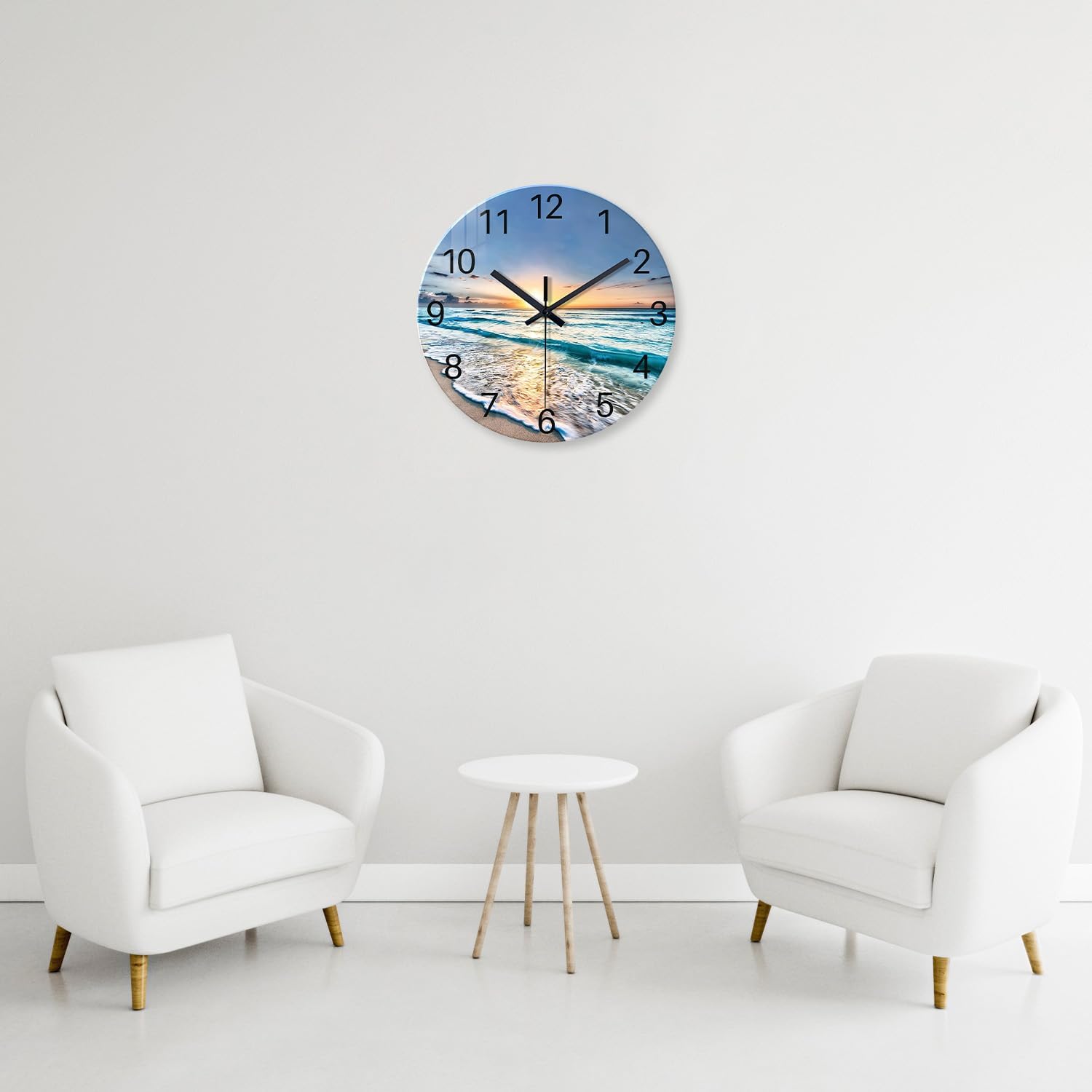 Battery Operated Blue Wall Clock — 16" - View 3