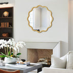 Round Luxe Black Wall Mirror — 20" - View 5
