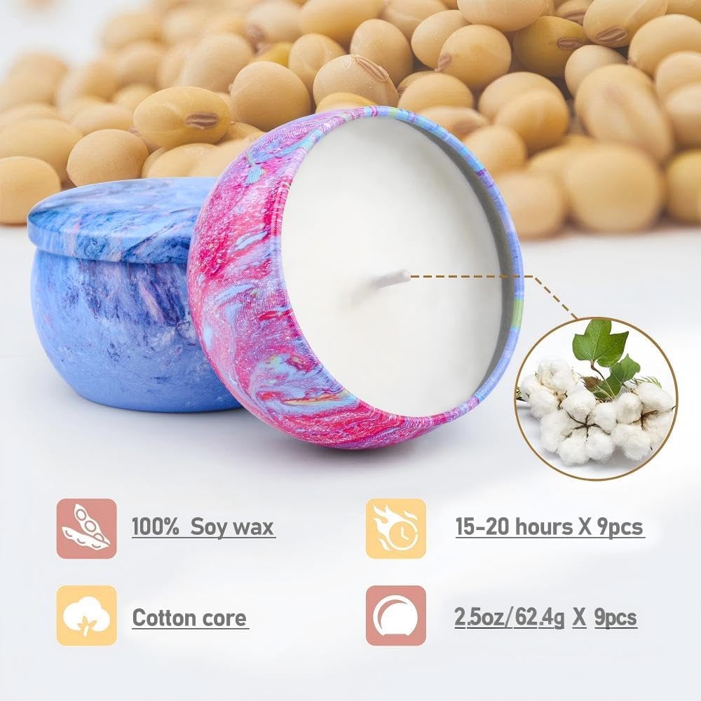 Soy Wax Luxe Metal Scented Candle - View 3
