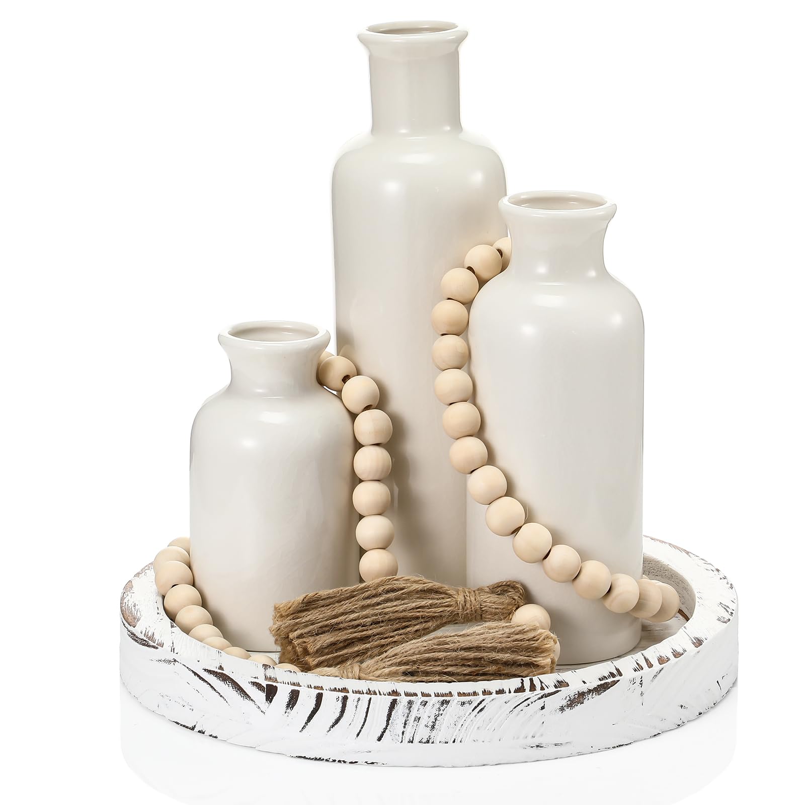 Boho Black Vase — Set of 3