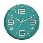 Battery Operated Modern Blue Wall Clock