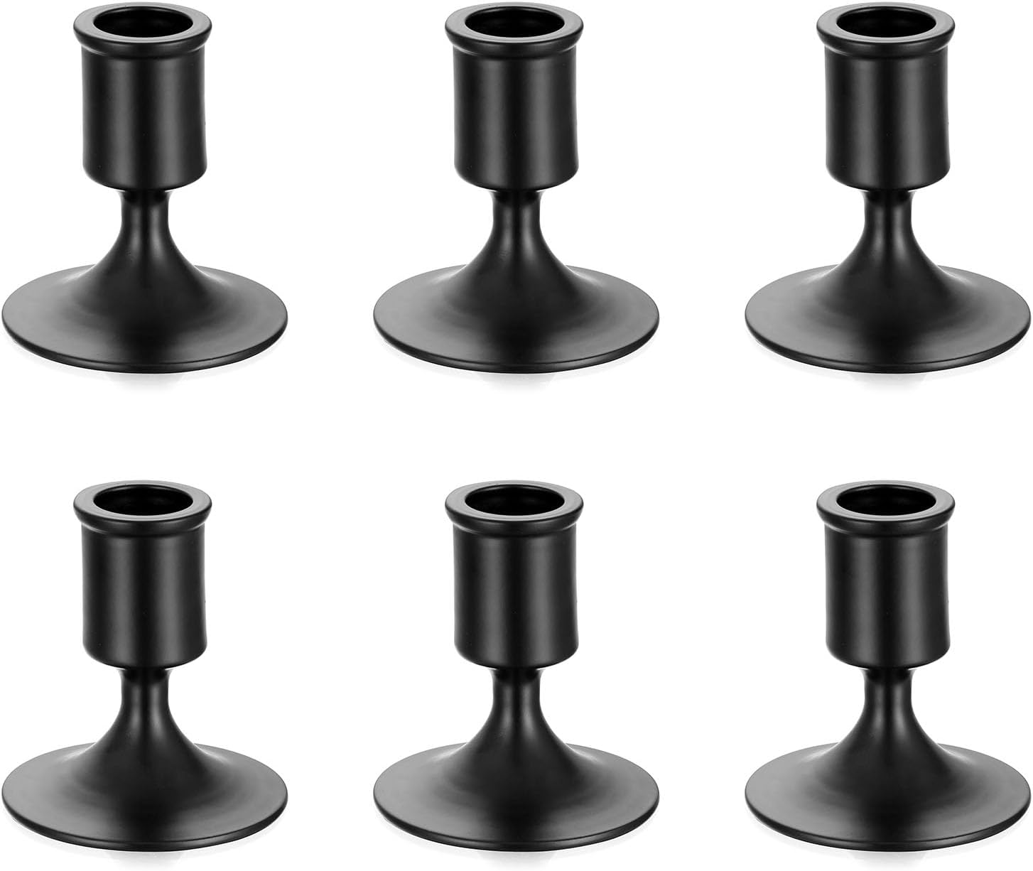 Luxe Black Candle — Set of 2 — 6 Pcs