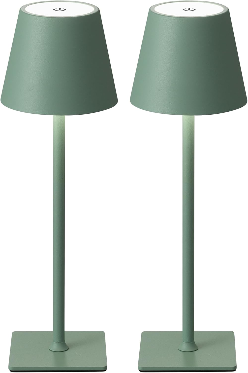 Cordless Black Desk Lamp — Green-2