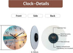 Battery Operated Blue Wall Clock — 12" - View 7