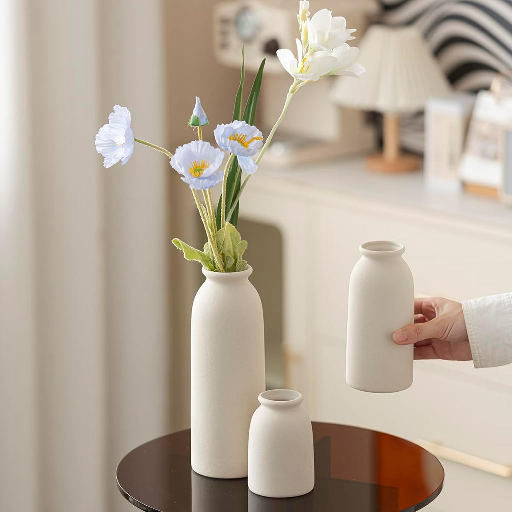 Boho Beige Flower Vase - View 8