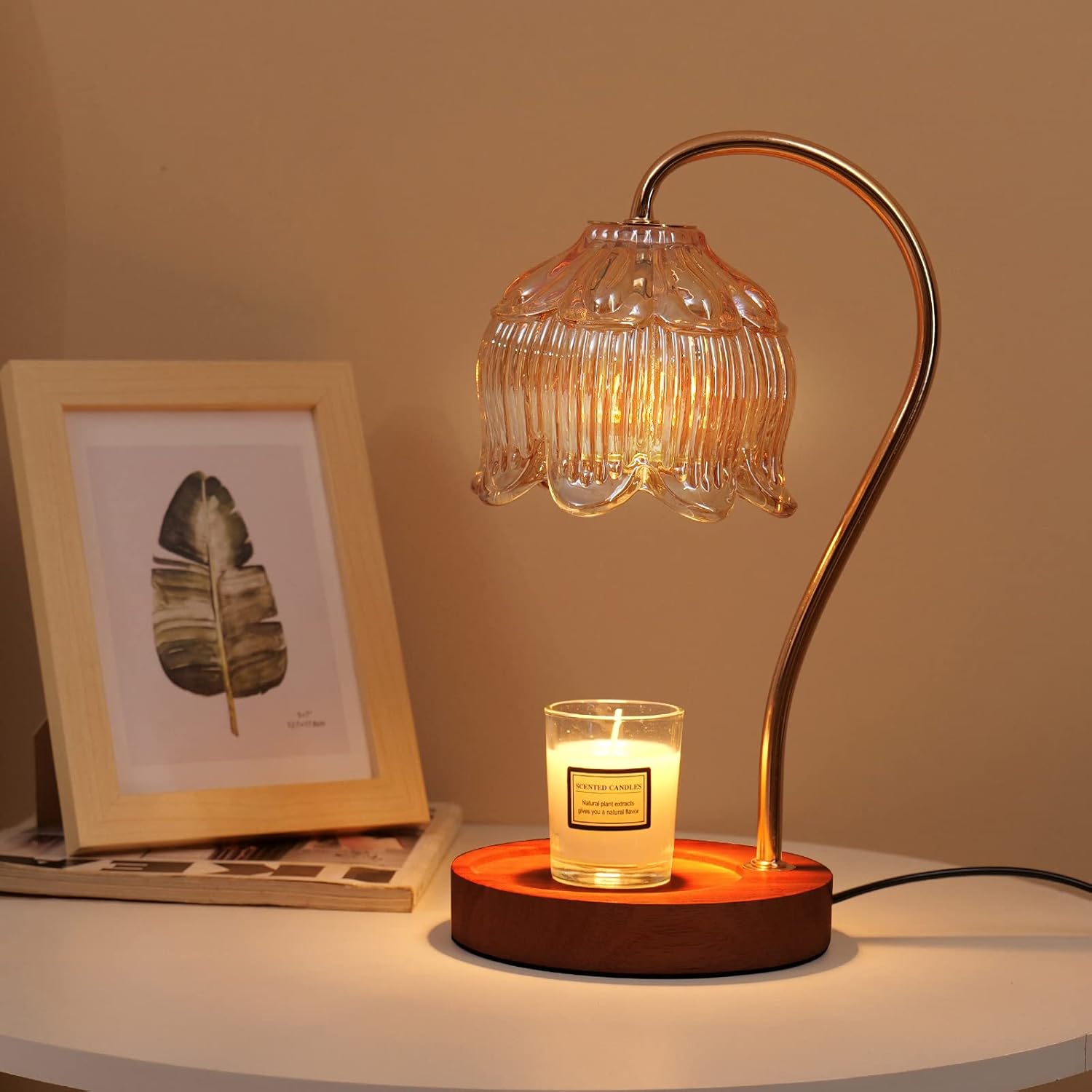 Luxe Beige Table Lamp — Black