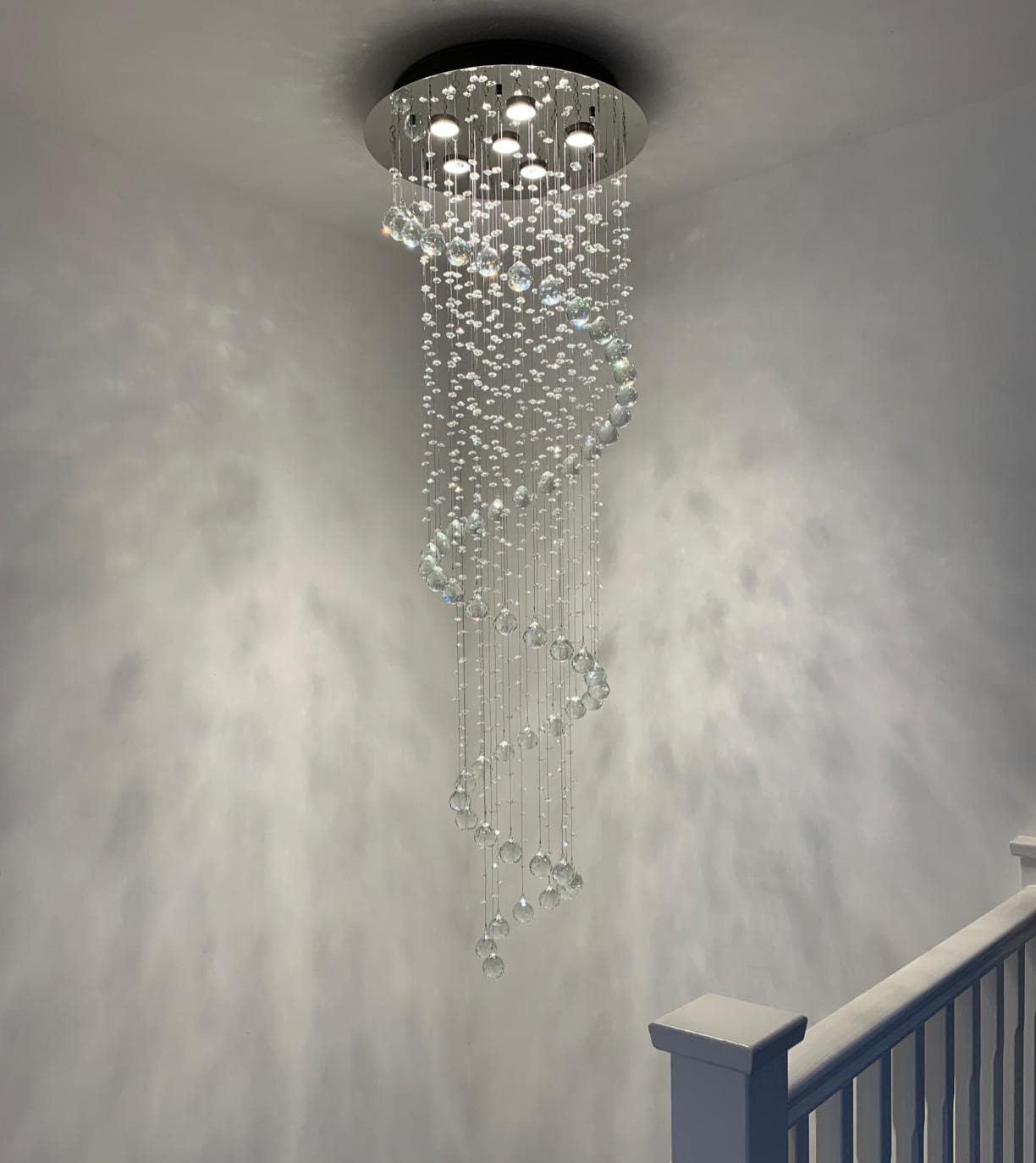 Luxe Metal Chandelier — 20" - View 3