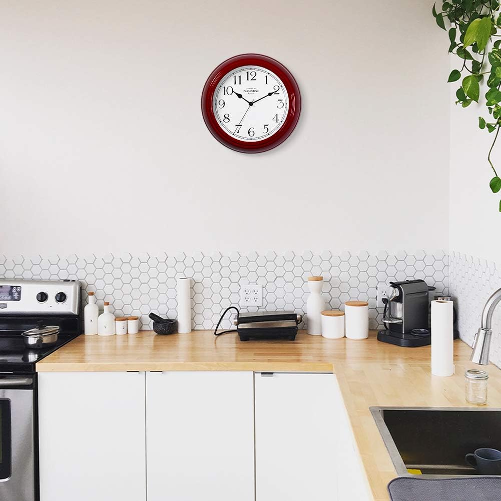 Modern Beige Wall Clock — 10" - View 5