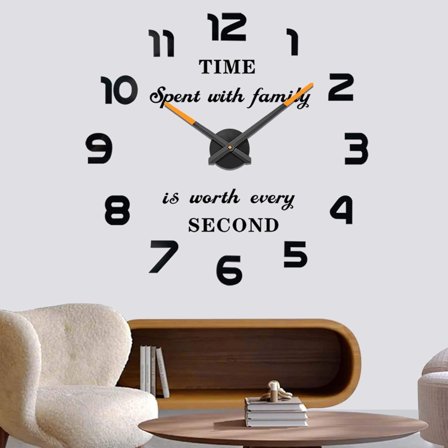 Battery Operated Luxe Black Wall Decor — Black Gold