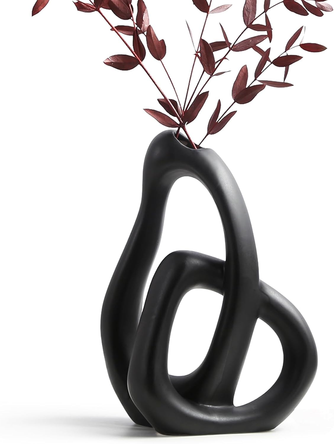 Boho Black Flower Vase — Black