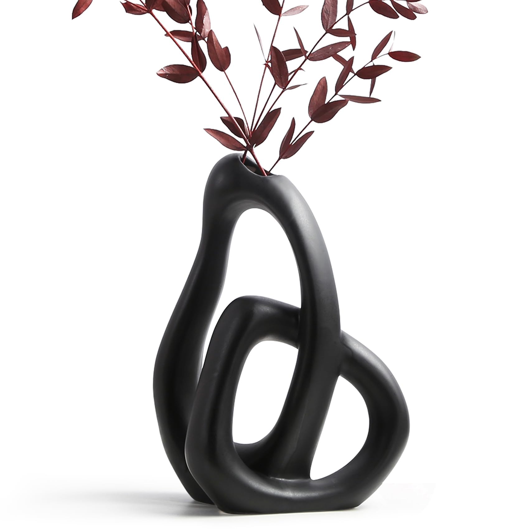 Boho Black Flower Vase