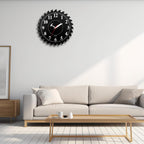 Black Wall Clock — 12" - View 5
