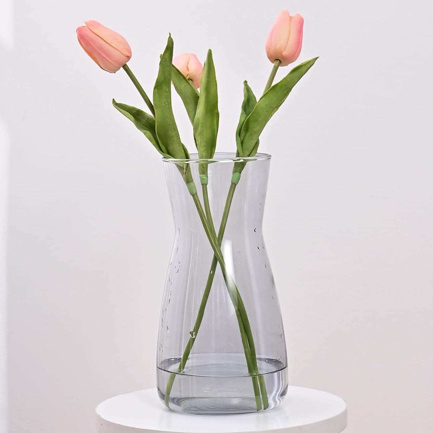 Boho Grey Flower Vase — 8" — Gray