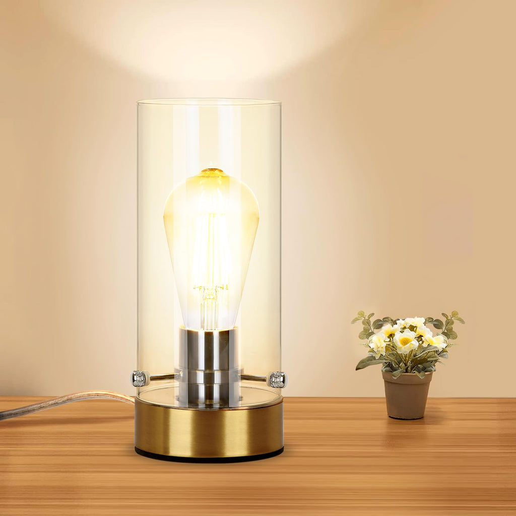 Luxe Black Nightstand Lamp