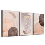 Boho Black Canvas Wall Art — 16"