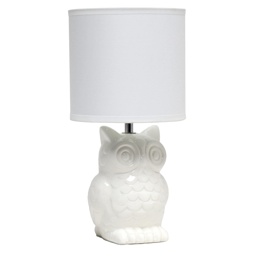 Modern White Desk Lamp — 12.8"