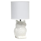 Modern White Desk Lamp — 12.8"