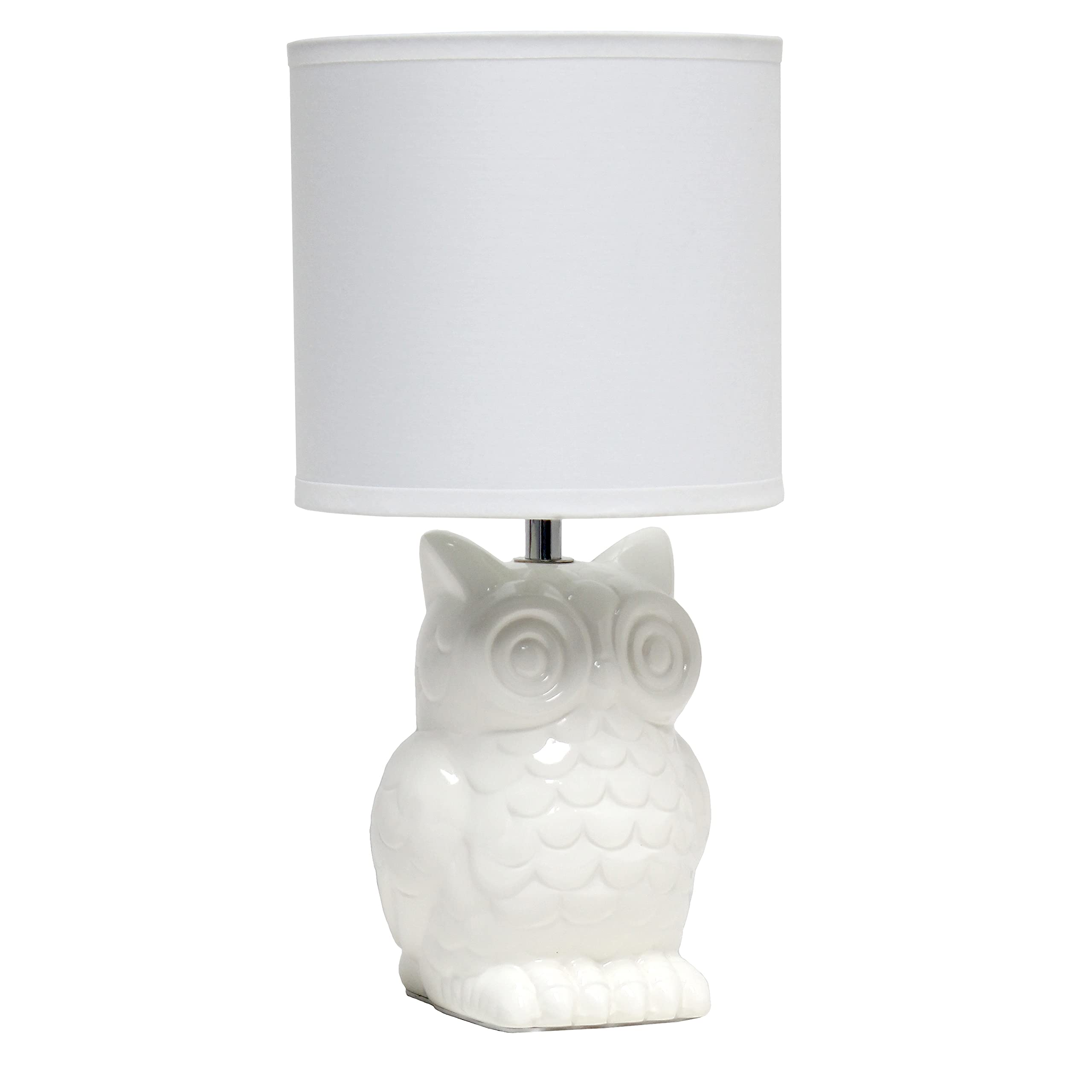 Modern White Desk Lamp — 12.8"