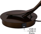 USB Modern Metal Table Lamp — 22.5" - View 6