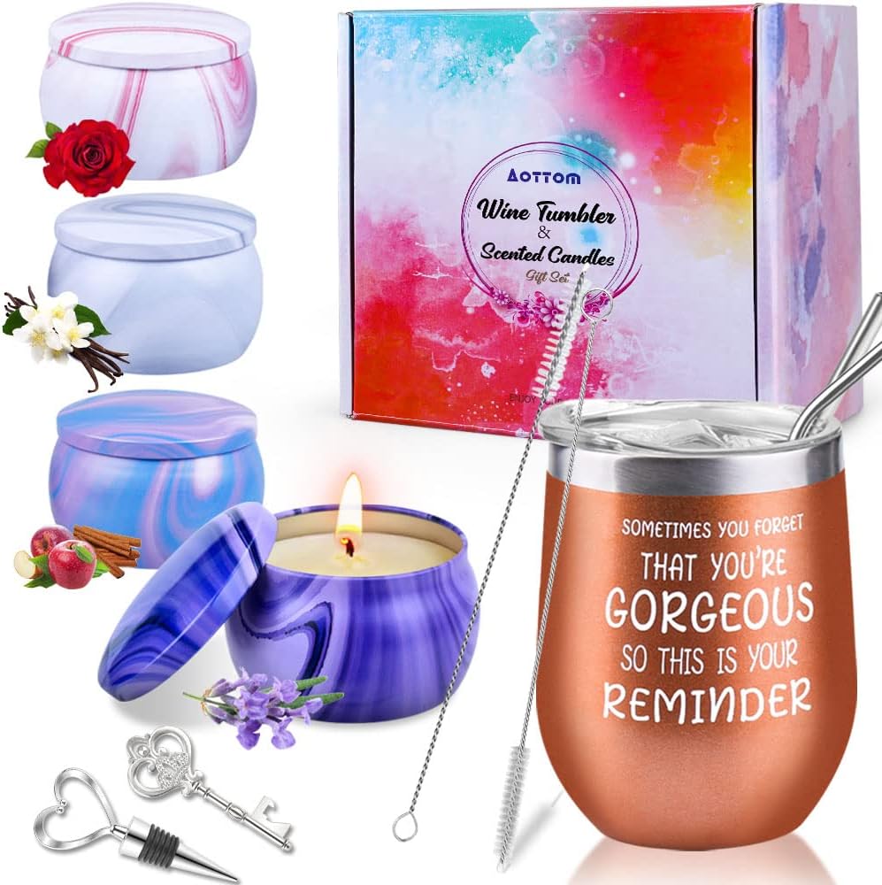 Metal Scented Candle — Tumbler Gift Set