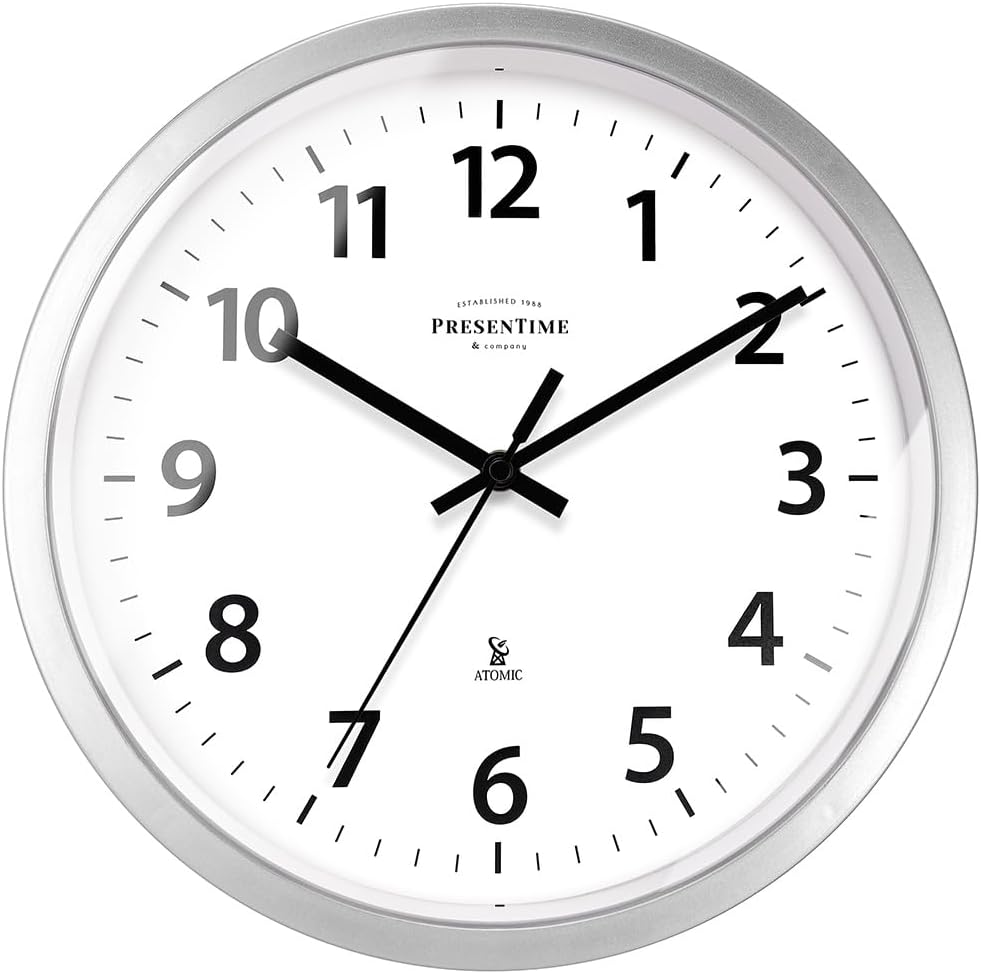 Mid-Century Gold Wall Clock — 10" — 12 Inch
