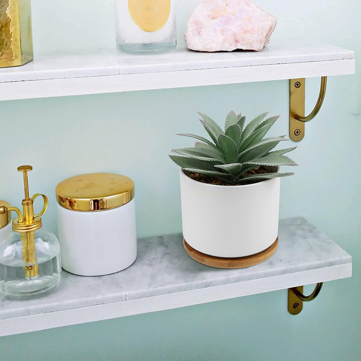 Wood Artificial Plant — 9" - View 7