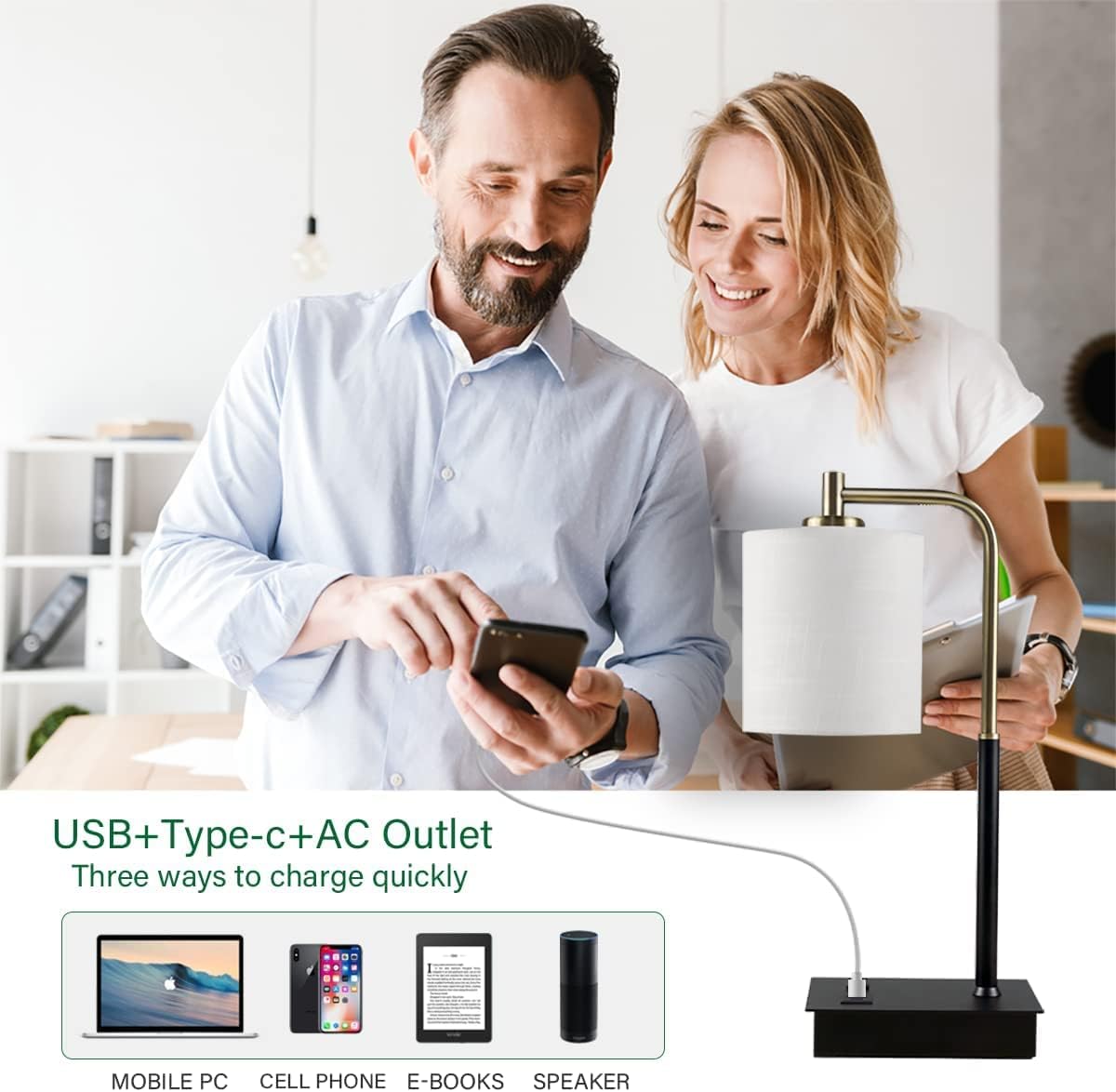 Dimmable Modern Metal Table Lamp - View 4
