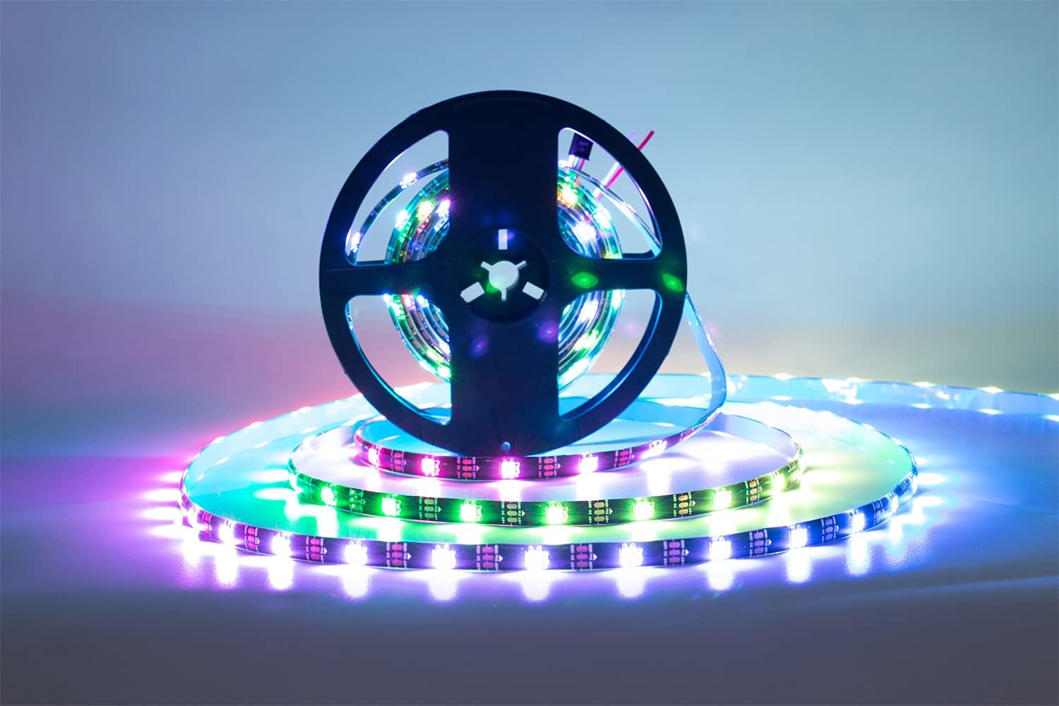 RGB Black LED Strip Light — 16.4FT 150LEDS Waterproof IP65