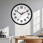 Battery Operated Modern Black Wall Clock — 18" - View 8