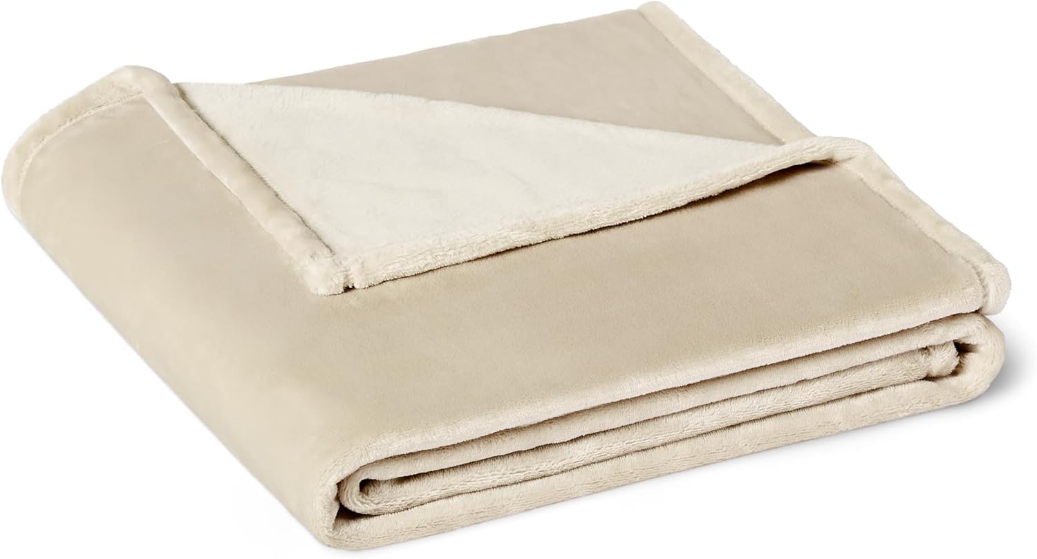Beige Throw Pillow — 60" — 50 x 60 inches