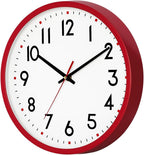 Battery Operated Modern Black Wall Clock — 8" - View 7