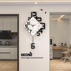 Battery Operated Modern Wood Wall Clock — 30" - View 3