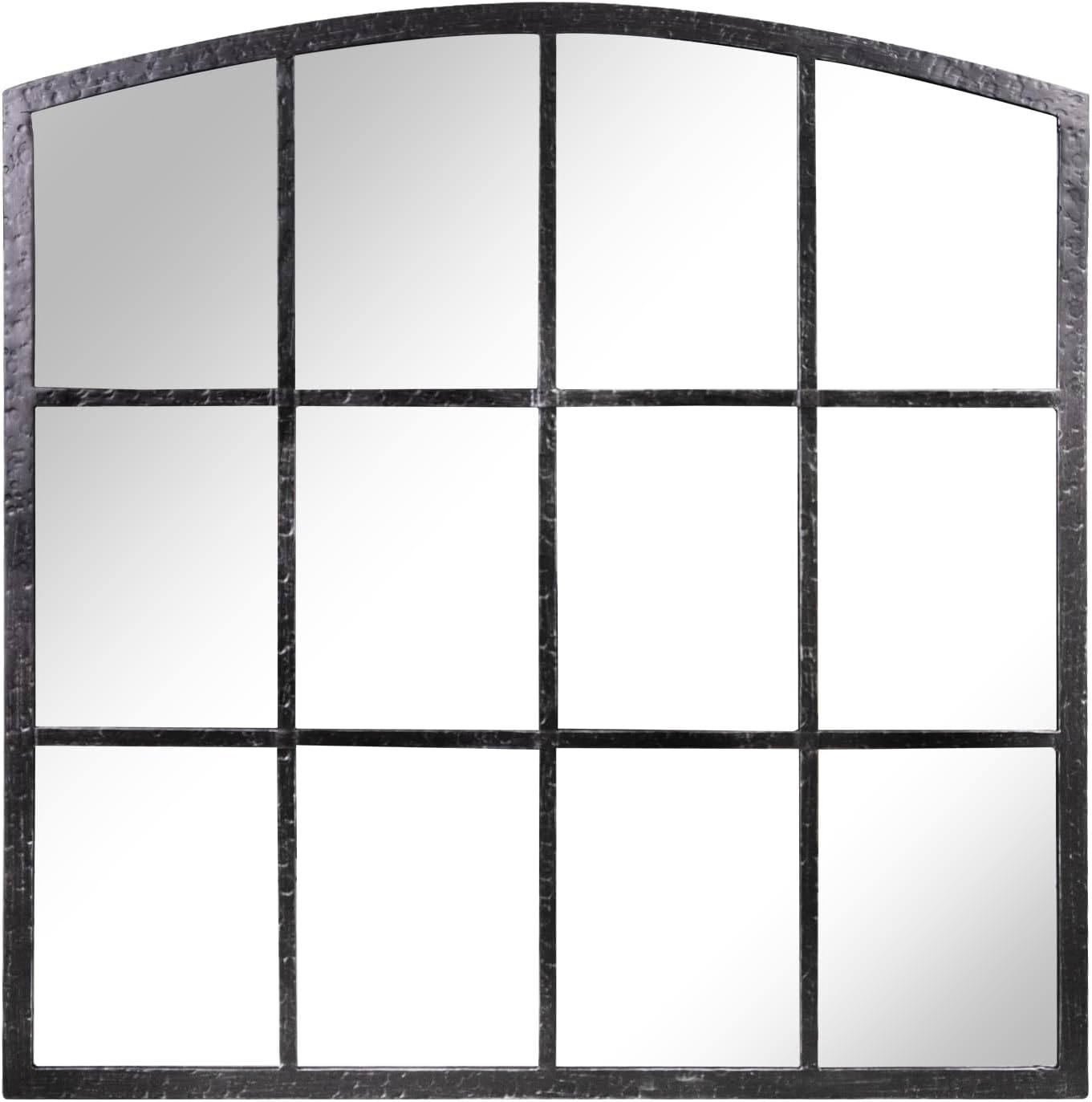 Framed Black Wall Mirror — 36" — 36"L x 36"W