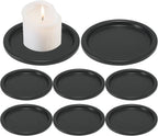 Metal Pillar Candle — 3.8" — 8Pcs