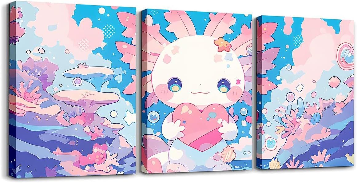 Blue Canvas Wall Art — 12" — Multi A02