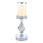 Luxe Silver Pillar Candle