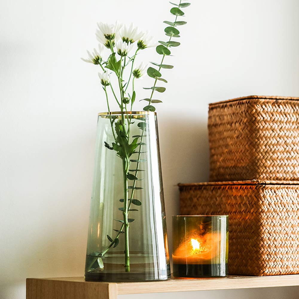 Luxe Glass Flower Vase