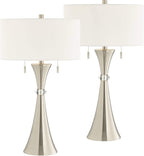 Modern Silver Table Lamp — 28" - View 2