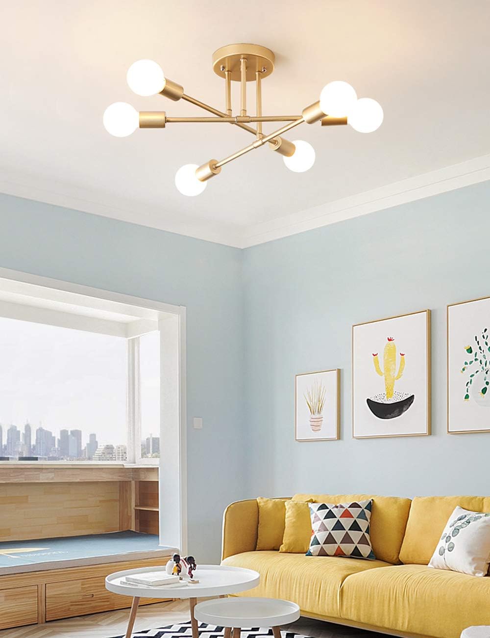 Luxe Black Smart Bulb — 6-Light - View 2
