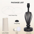 Dimmable Farmhouse Metal Bedside Lamp - View 8
