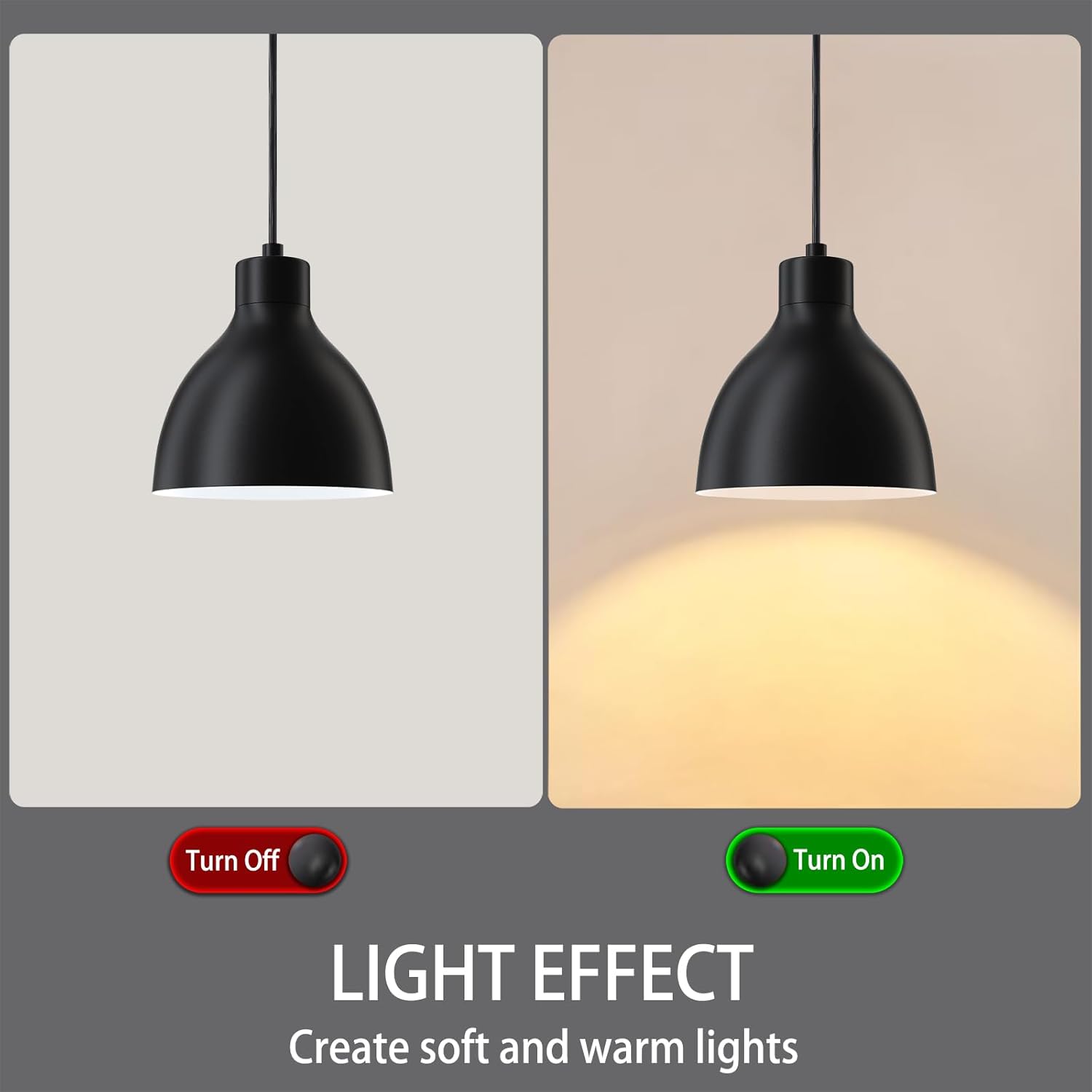 Black Pendant Light - View 5
