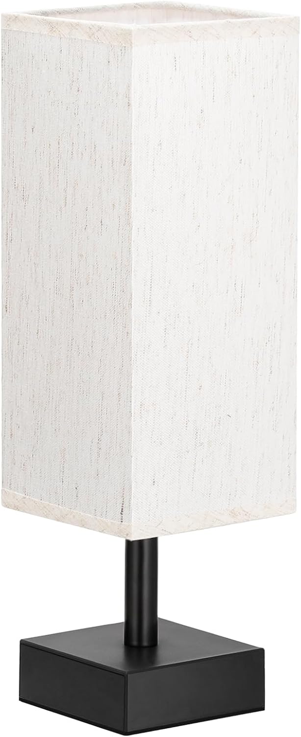 Modern Beige Bedside Lamp - View 9