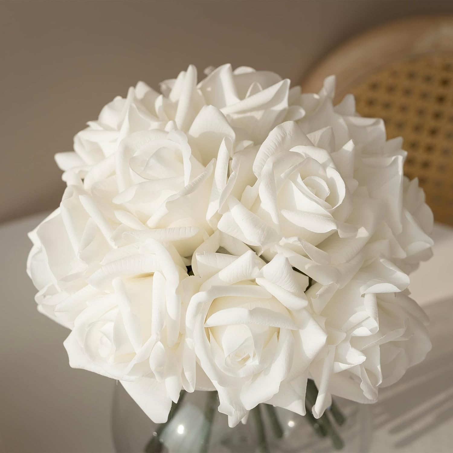 Gold Artificial Plant — White(not Include Vase)