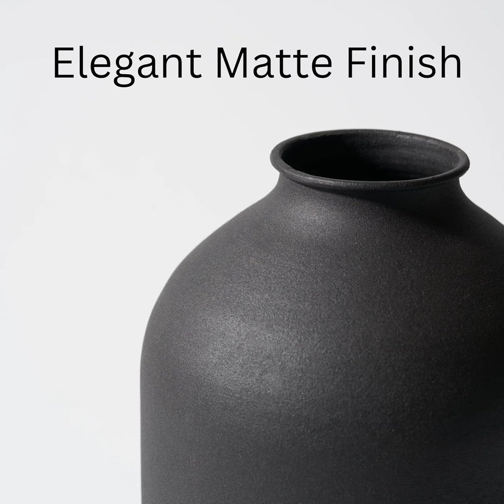 Modern Black Vase - View 6