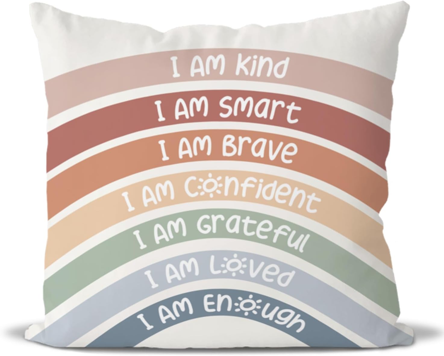 Blue Throw Pillow Cover — 18" — Red