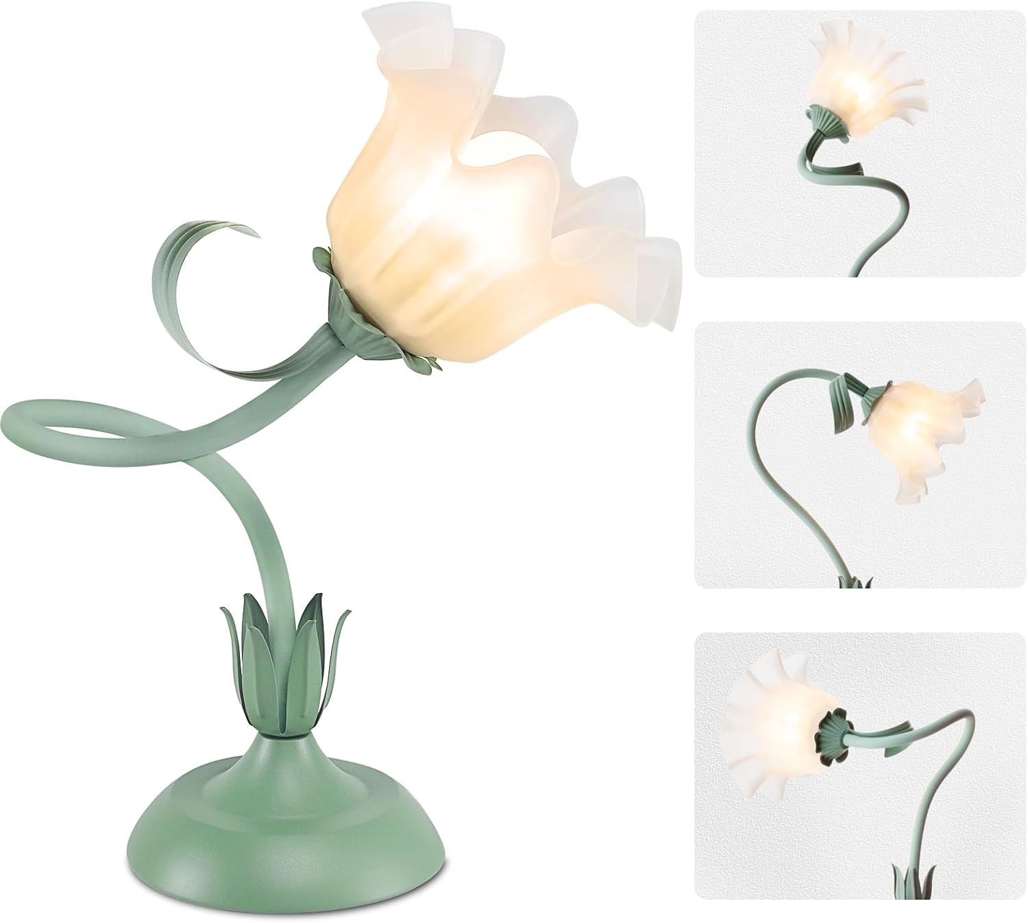 Vintage Green Bedside Lamp — Green