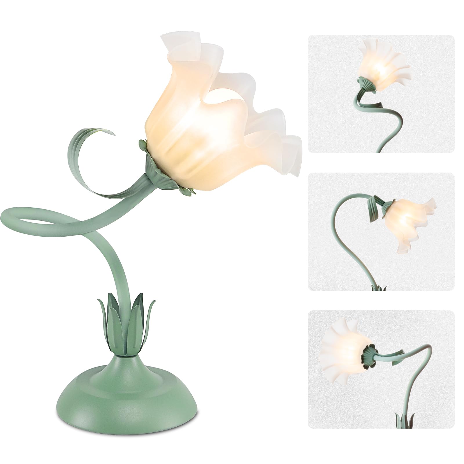 Vintage Green Bedside Lamp