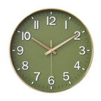Battery Operated Luxe Black Wall Clock — 12"
