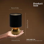 Luxe Metal Bedside Lamp - View 2